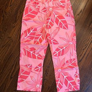 Lilly Pullitzer Pink Cropped Pants